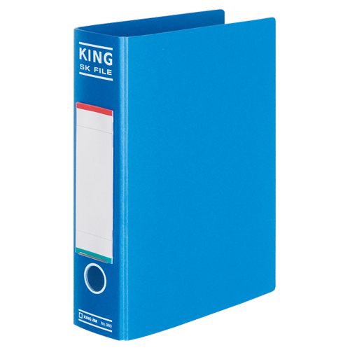 SKﾌｧｲﾙ A4ﾀﾃ 500枚収容 50mmとじ 背幅75mm 青 1冊画像