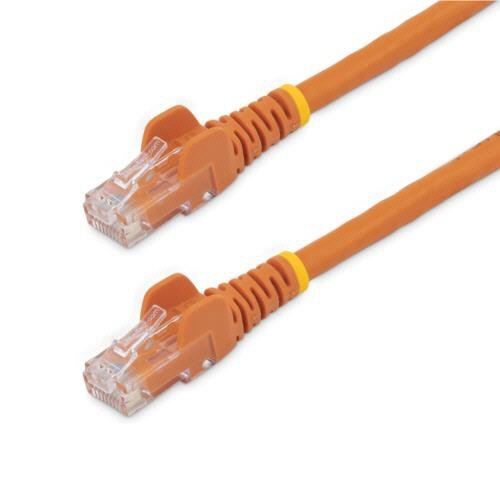 カテゴリ6　LANケーブル　RJ45モールドコネクタ　ツメ折れ防止　3m　オレンジ　1本