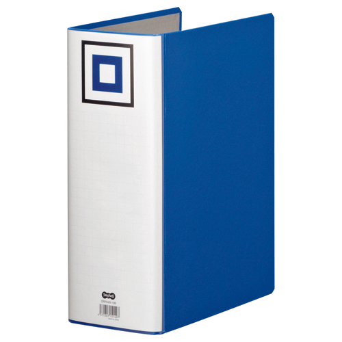 両開きﾊﾟｲﾌﾟ式ﾌｧｲﾙV A4ﾀﾃ 1000枚収容 100mmとじ 背幅115mm 青 1冊