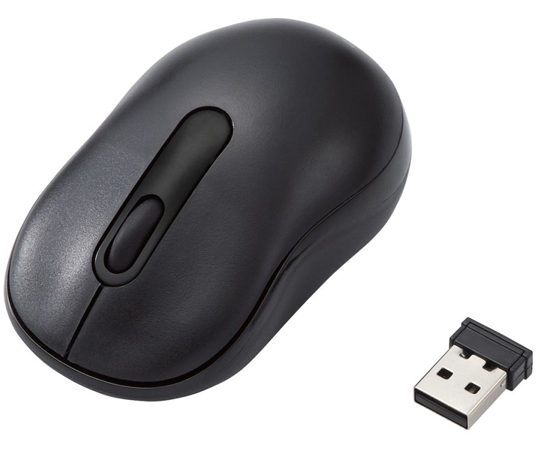 無線マウス　光学式　Sサイズ　抗菌　ブラック画像