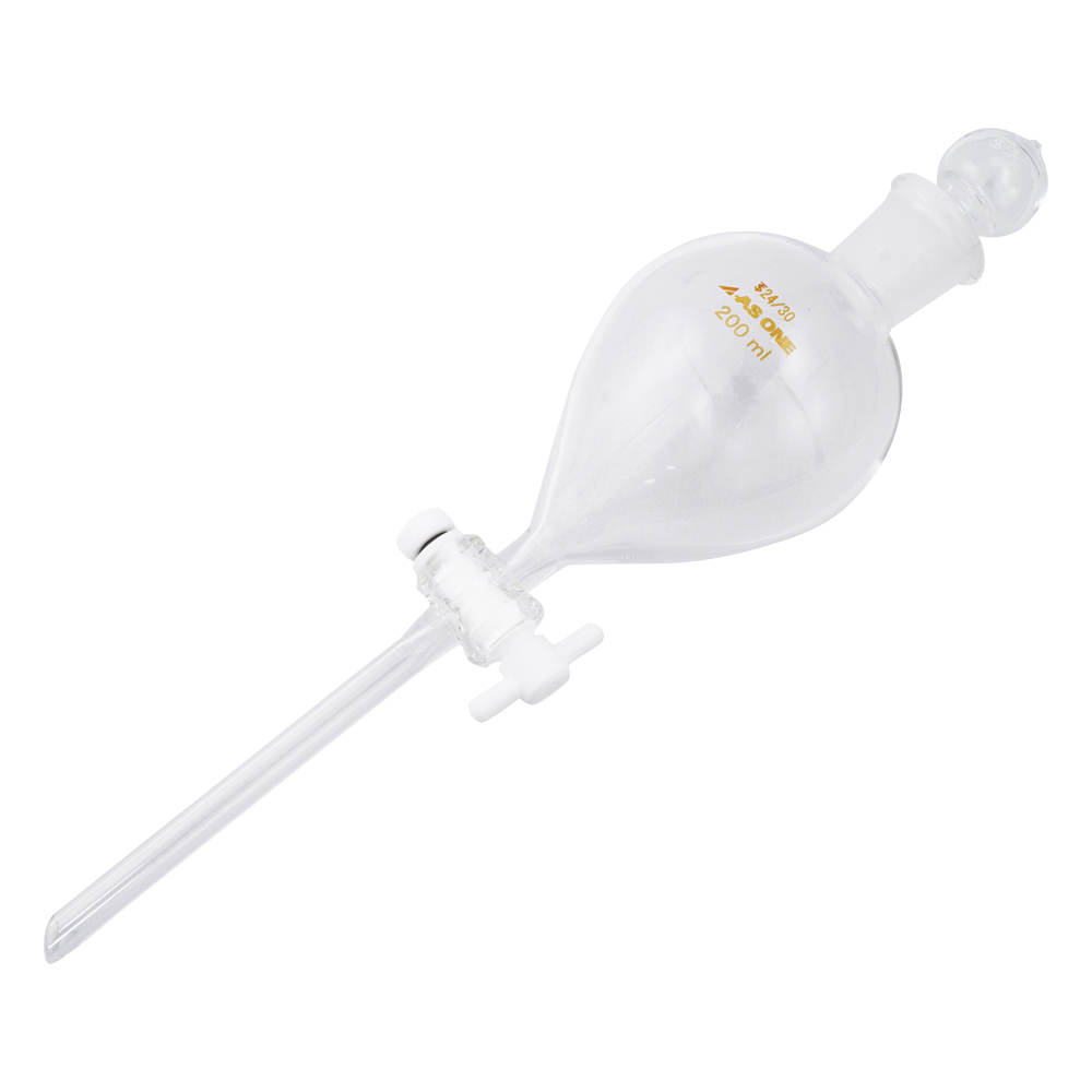 丸型分液ロート　テフロン（R）プラグ付　200mL画像