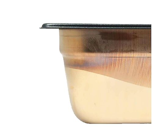 スギコ 18-8 スーパーデラックスパン 1/2サイズ ノンスティック加工 洗練されたデザインのプレートの表面が見える状態