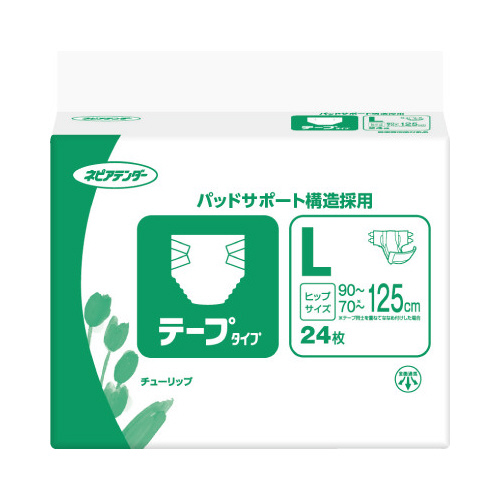 ネピアテンダー　テープタイプ　Ｌ　２４枚入画像