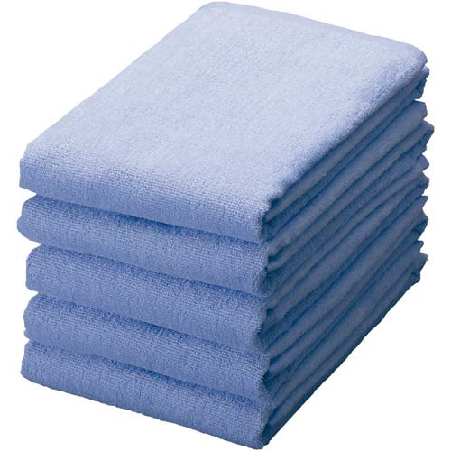 トリプルパワー　フェイスタオル　ブルー　５枚入×２画像