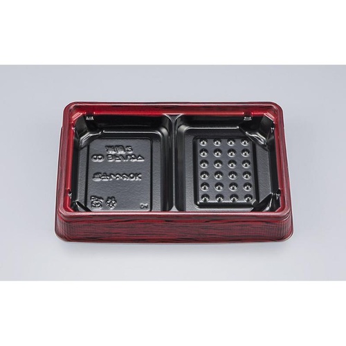 シーピー化成 弁当容器 BFハカマ集膳2 ローズW 本体画像