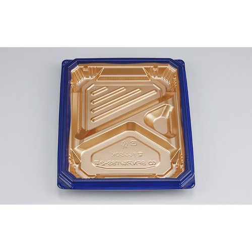 シーピー化成 弁当容器 BFNアルバ8S-2平 ロゼGN 本体画像