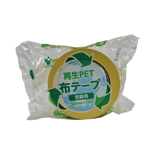 再生ＰＥＴ布テープＮｏ．１６０５　黄　５０ｍｍ画像