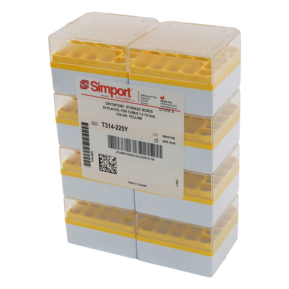 クライオストレージボックス　Cryostore（TM）　黄　8個入画像
