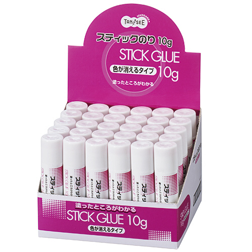 ｽﾃｨｯｸのり 色が消えるﾀｲﾌﾟ 10g 1ｾｯﾄ(30本)画像