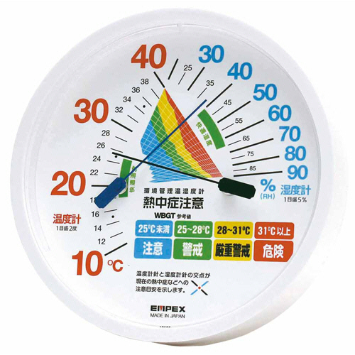 環境管理温･湿度計 ｢熱中症注意｣ 防雨型 1ｾｯﾄ(24個)画像