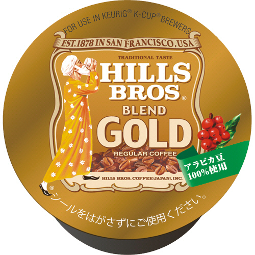 Kｶｯﾌﾟ専用ｶｰﾄﾘｯｼﾞ ﾋﾙｽ ﾌﾞﾚﾝﾄﾞｺﾞｰﾙﾄﾞ 1箱(12杯)画像