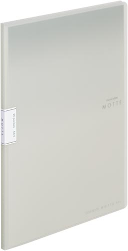 クリヤーブックモッテＡ４縦　２０Ｐ　グレー１０冊画像