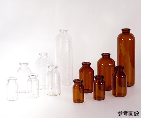 ステリバイアル（ブチルゴム栓、キャップ付き） 透明 20mL 10本入画像