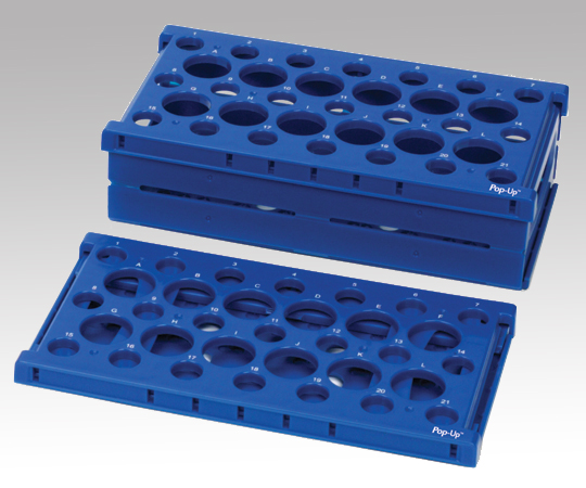 遠沈管用折りたたみラック ブルー 1パック（2個入）画像