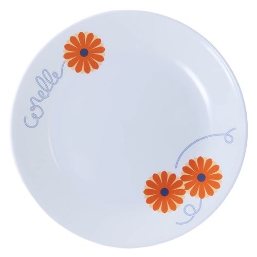 プレート 26cm CORELLE コレール オレンジマーガレット 強化ガラス画像