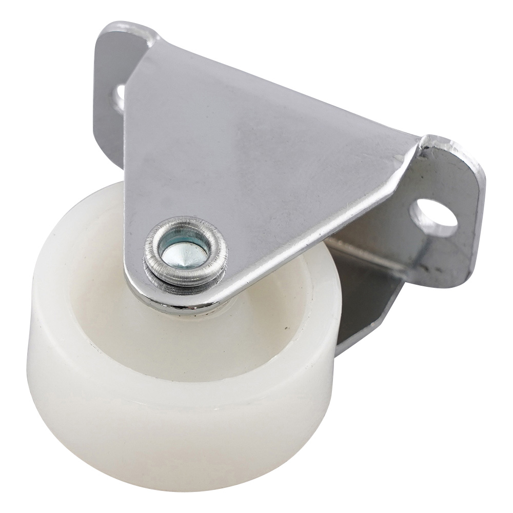 小型キャスター（固定型)　25mm　ナイロン