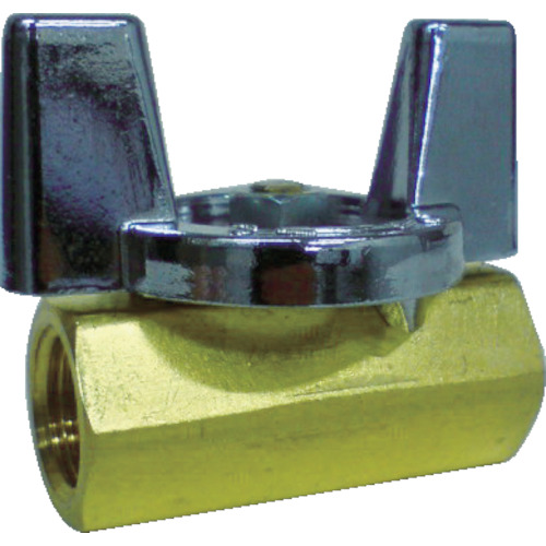 黄銅製1.96MPaﾐﾆﾎﾞｰﾙ弁8A(1/4) 1個画像