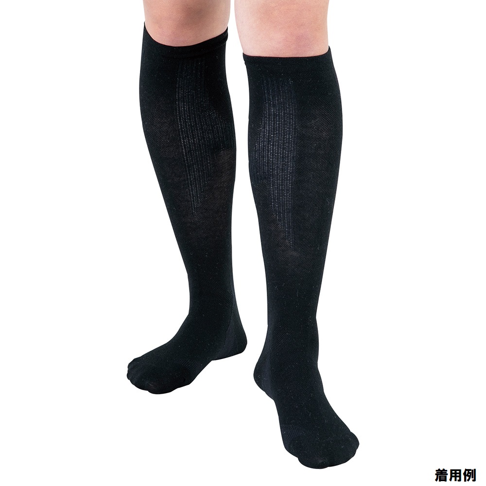 着圧ソックス（足底サポート）　ブラック