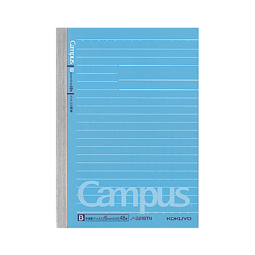 ｷｬﾝﾊﾟｽﾉｰﾄ(ﾄﾞｯﾄ入り罫線) A6 B罫 48枚 1冊画像