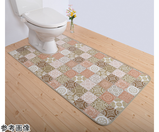 拭けるマットシリーズ　アンティグロ　トイレマット　ベージュ　600×1000mm画像