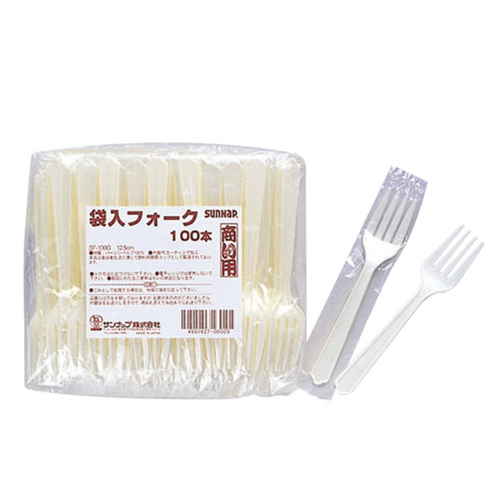 使い捨て フォーク 100本入画像