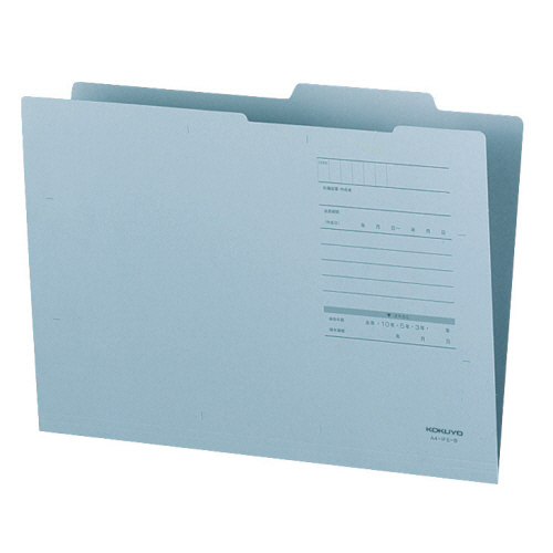 A4ｼﾞｬｽﾌｫﾙﾀﾞｰ(Eﾀｲﾌﾟ) 青 1ｾｯﾄ(10冊)