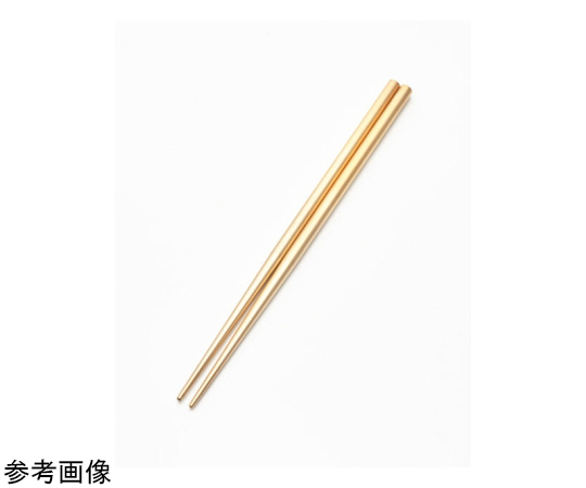 18-8ステンレス 箸 23cm 金メッキ 艶消し 1箱(10個入)画像