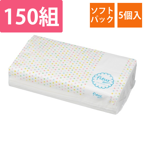 ティッシュペーパー　ソフトパックタイプ　5個入画像