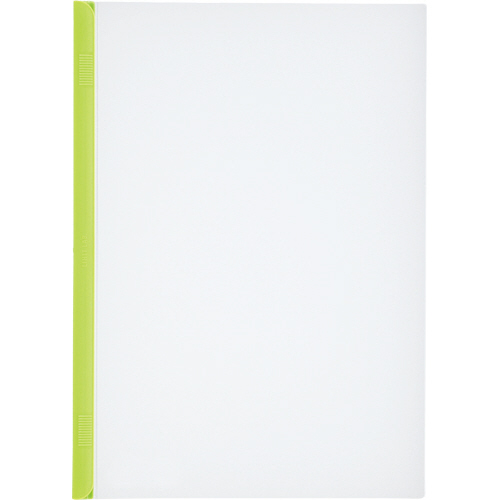 ﾘｸｴｽﾄ ｽﾗｲﾄﾞﾊﾞｰﾌｧｲﾙ A4ﾀﾃ 20枚収容 黄緑 1ﾊﾟｯｸ(10冊)画像