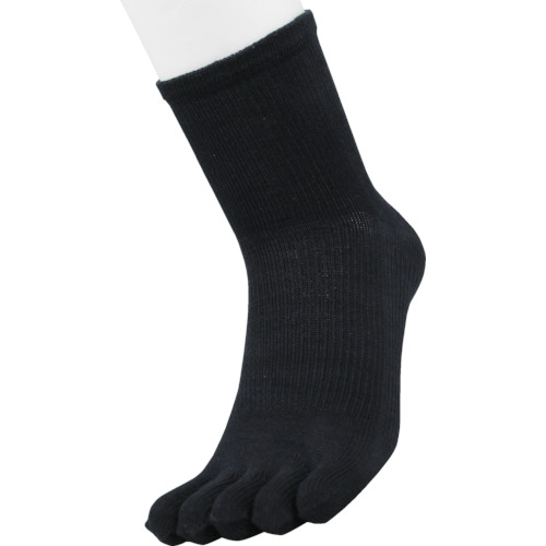 ﾃﾞｵｾﾙ5本指ｶｶﾄ付ﾐﾄﾞﾙ丈 黒 L 1ﾊﾟｯｸ(2足)画像