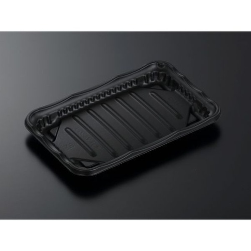 中央化学 軽食容器 SD ホットマルシェ 3 BK 本体-1 発泡画像