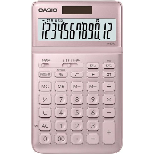 スタイリッシュ電卓　ピンク画像