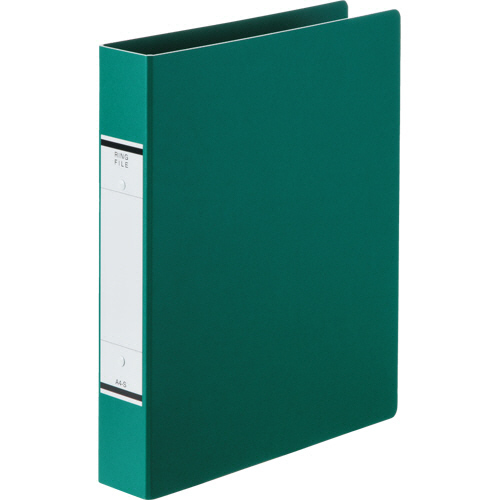 Oﾘﾝｸﾞﾌｧｲﾙ A4ﾀﾃ 2穴 320枚 ﾘﾝｸﾞ内径39mm背幅52mm緑 1冊画像