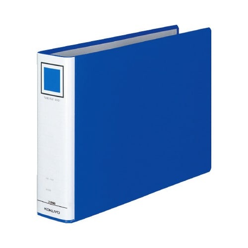 チューブファイル＜エコ＞青Ａ４横背幅６５ｍｍ３冊画像