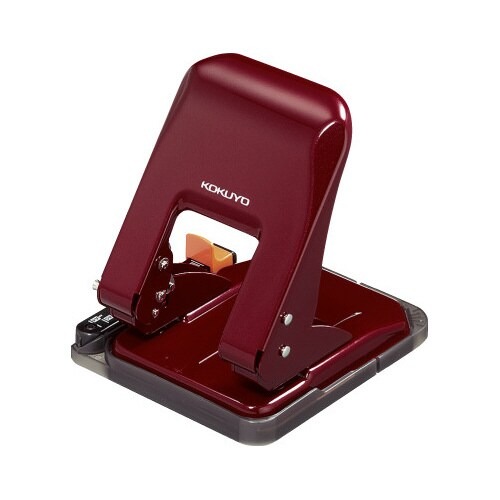 ２穴パンチ　ラクアケ　３７枚穿孔　レッド画像