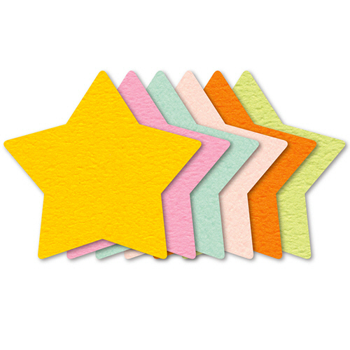 ぷちｶｰﾄﾞ ﾎｼ 中 (6色×各2枚)/ﾊﾟｯｸ 1ｾｯﾄ(10ﾊﾟｯｸ)画像