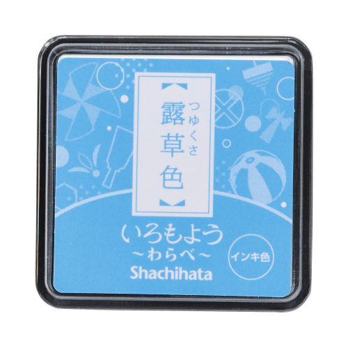 いろもよう　わらべ　露草色画像