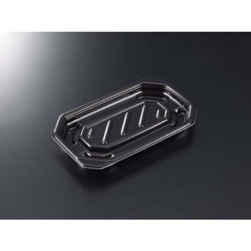 中央化学 軽食容器 TP デリグー 18-11 黒 本体画像