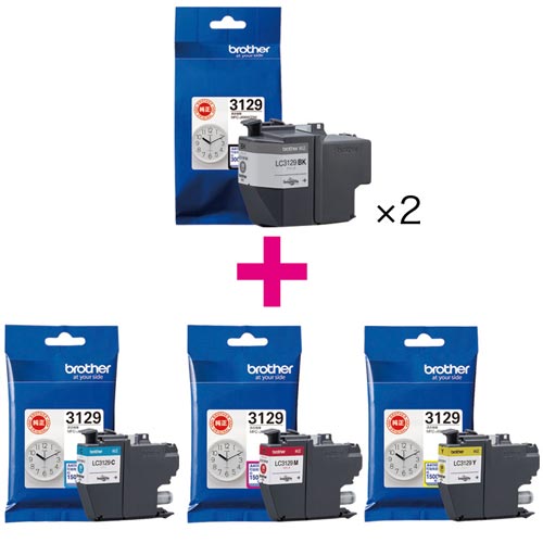 純正インク　ＬＣ３１２９ＢＫ＋４色（ＢＫＣＭＹ）画像