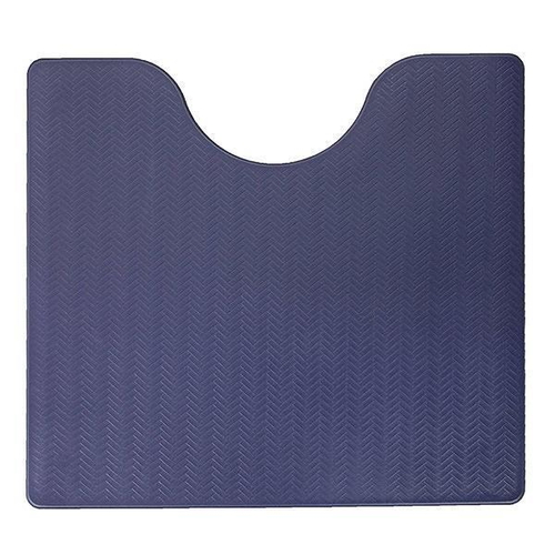 トイレマット 55×60cm ズボラトイレマット PVC トイレ マット ネイビー画像