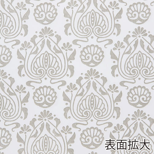 手提げ紙袋（昇華・丸紐・幅320×マチ115×高さ310mm） 正面を向いて立てられた1点の白い紙袋、丸紐の持ち手が上部に垂れ、側面のマチが広がっている様子