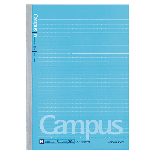 ｷｬﾝﾊﾟｽﾉｰﾄ(ﾄﾞｯﾄ入り罫線) A5 B罫 30枚 1ｾｯﾄ(5冊)画像