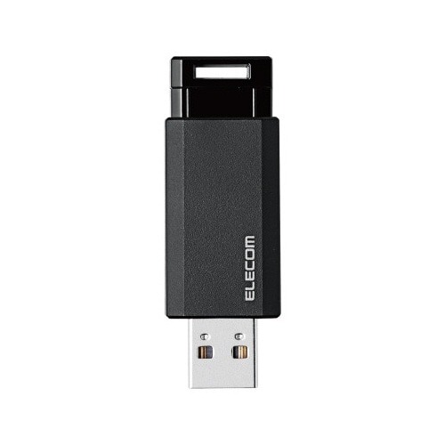ＵＳＢ３．１メモリー　ノック式　６４ＧＢ　ブラック画像