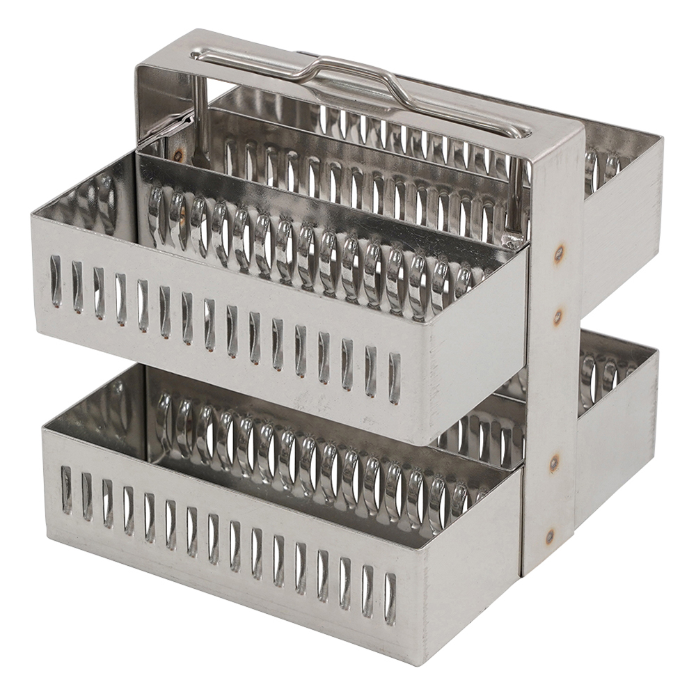 染色バット用ラック（ステンレス）　30枚用画像