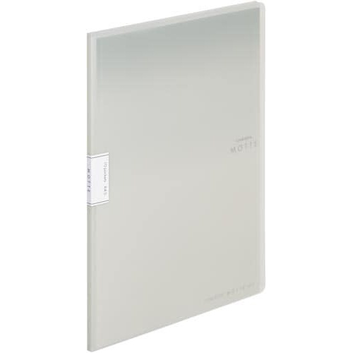 クリヤーブックモッテＡ４縦　１０Ｐグレー　１０冊画像