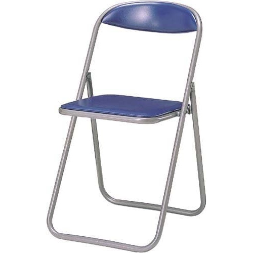 折りたたみイス　座幅３５５　ブルー１６脚セット画像