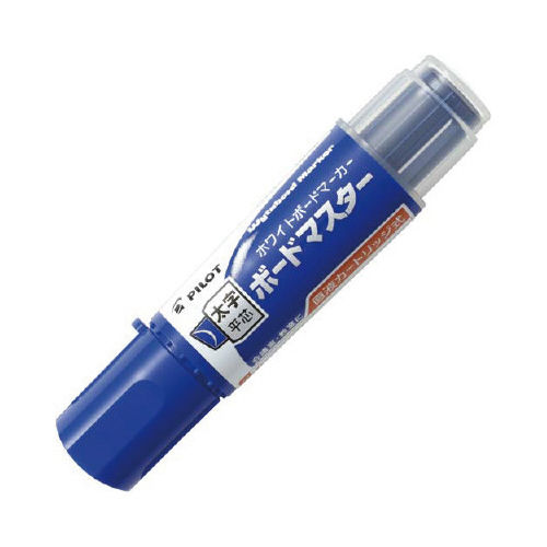 ボードマーカー　ボードマスター　太字平芯　青