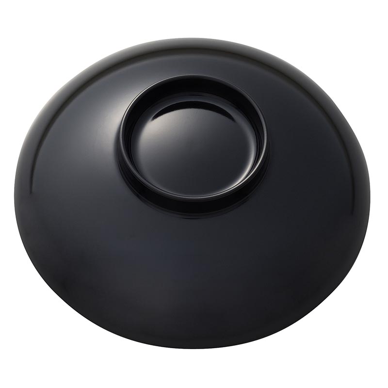 No.13WB カスミ型汁椀(フタ) (内朱/黒) エンテック画像