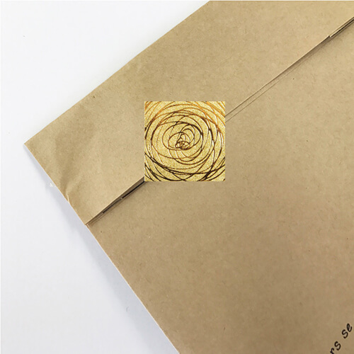 汎用性のあるデザイン！ザラザラとしたテクスチャがおしゃれなギフトシール