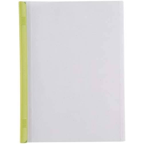 スライドバーファイルＡ４縦５０枚とじ　黄緑１００冊画像